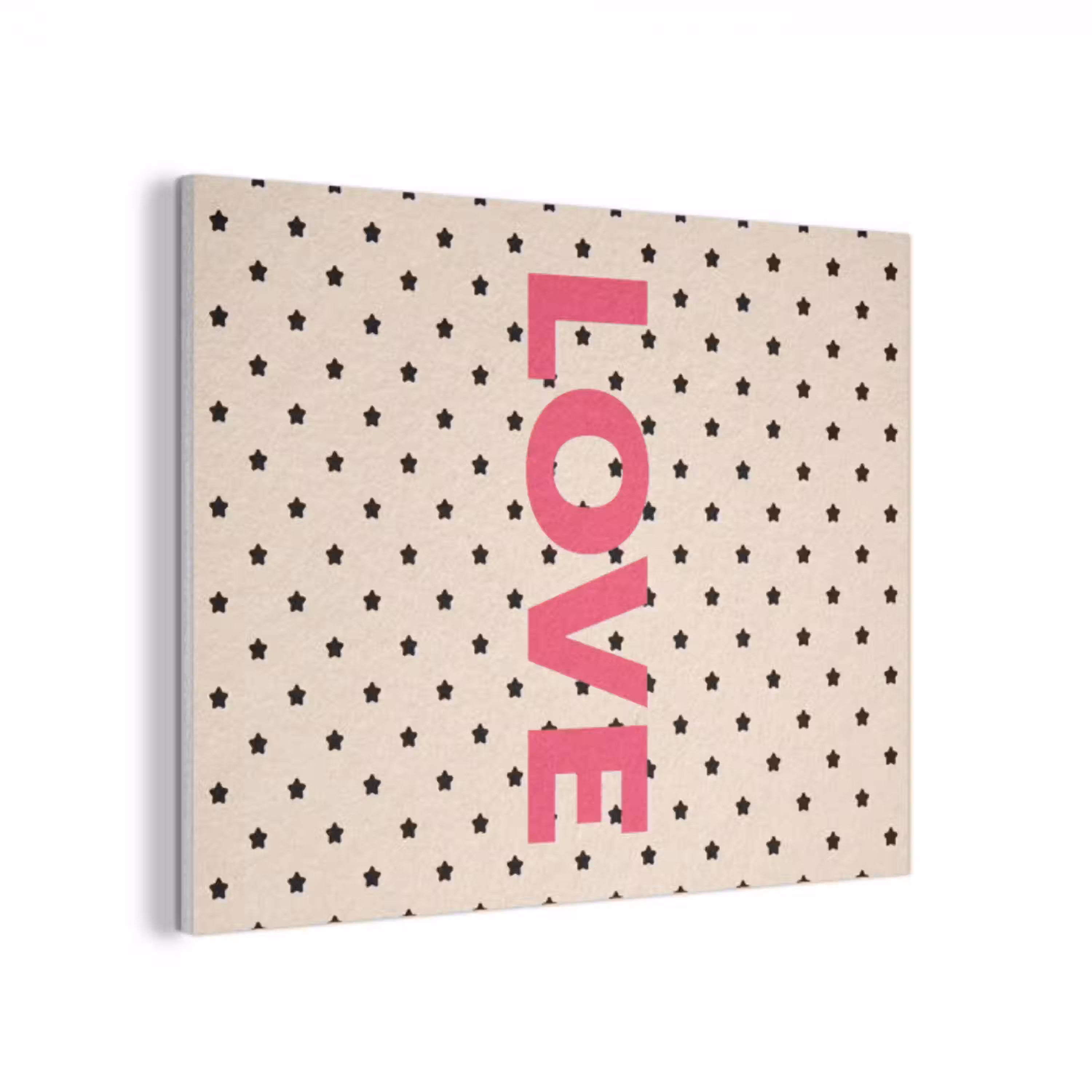Love - Stippen - Roze PET vilt klein -3d