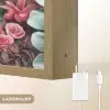 Flamingo - Schildpad - Roze Light Box met batterij (Wandlamp kind) middel -USP_websiteoplaadbaarNL