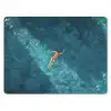 Vrouw - Water - Bikini - Oranje muismat rubber klein -3d