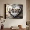 Home - Hart - Houtlook - Liefde Textielframe zwart klein -sfeer3