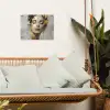 Sierlijk - Vrouw - Goud - Ogen tuinposter los doek klein -sfeer7