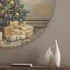 Kerstboom - Cadeaus - Goud Akoestische PET Vilt - Rond klein -sfeer5_closeup
