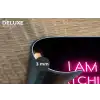 Man - Tekst - Neon Placemat vinyl groot -closeup