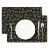 Patroon - Kerst - Symbolen - Groen Placemat vinyl groot 368 -zzsfeer2_Kitchenyeah-website