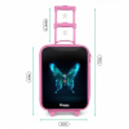 Magische digitale vlinder Kinderkoffer - Roze klein -productfoto_formaten