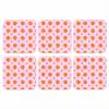 Zon - Patroon - Roze onderzetter kurk middel 366 -3d