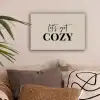 Beige - Winter - Quote - Cozy canvas 2cm klein -sfeer1