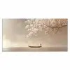 Bloesems - Wit - Boot - Minimalistisch Muismat XXL klein -3d_leeg
