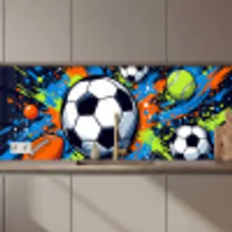 Sport - Ballen - Kleurrijk keuken achterwand 2 middel zz_3dshopping