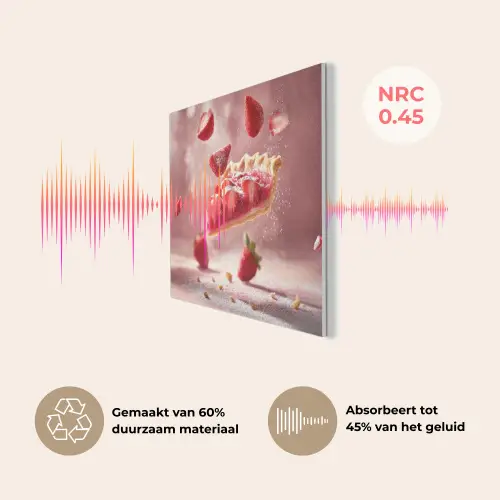 Aardbei - Taart- Eten - Roze PET vilt klein -USP_NL