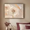 Paardenbloem - Water - Natuur - Stilleven - Modern Textielframe zwart klein -sfeer1