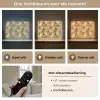 Geometrisch - Driehoek - Goud Light Box met batterij (Wandlamp) middel 907 -USP_lichtkleurNL