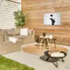 Hak - Wijn - Minimalistisch - Zwart Tuinposter op houten frame 2 cm dik klein -sfeer2
