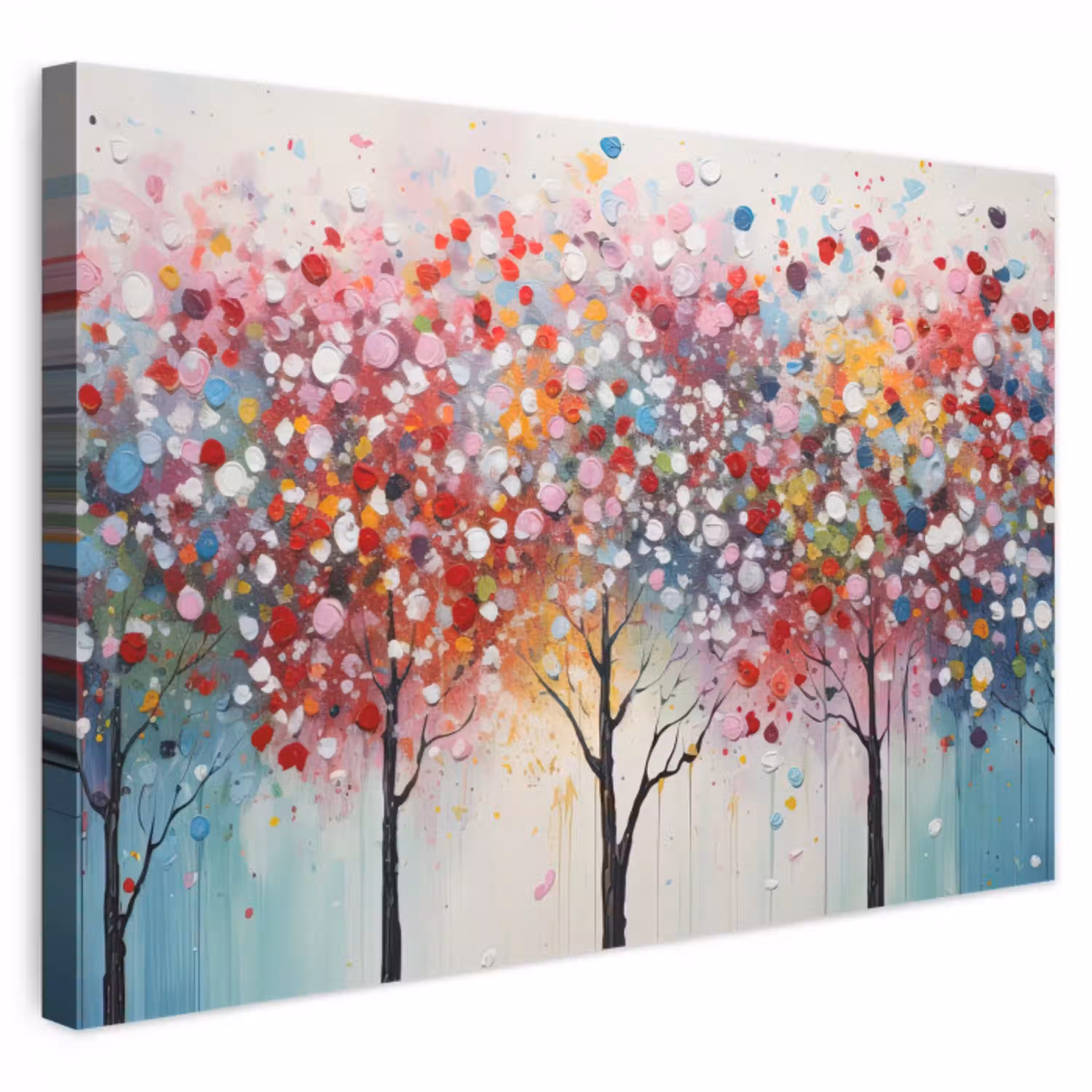 Kunst - Bomen - Natuur - Acryl canvas 2cm klein -3d