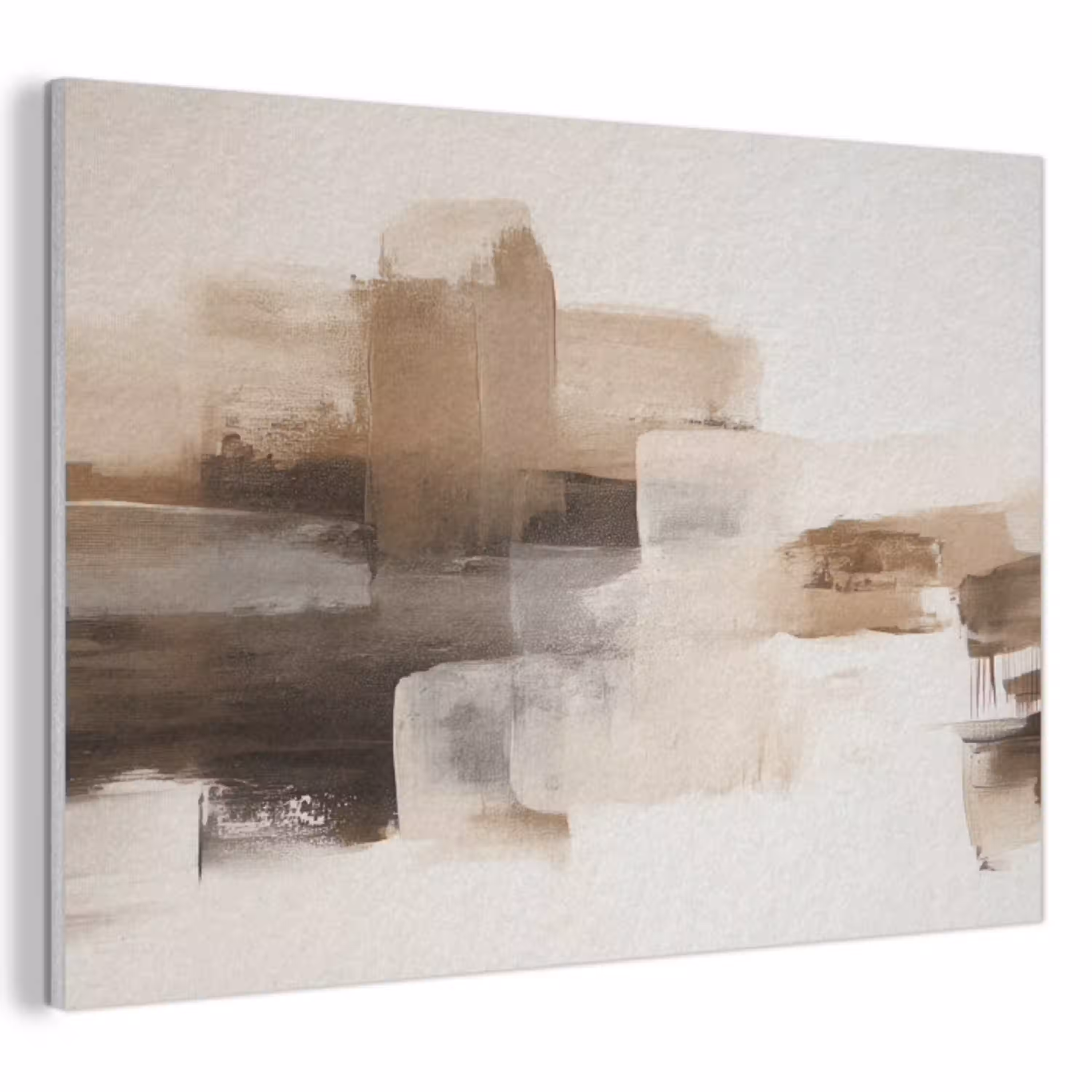 Penseelstreken - Abstract landschap - Rust PET vilt klein -3d