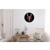 Kreeft - Borduur - Kleurrijk - Bloemen Wandcirkel aluminium klein -woonkamer
