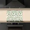 Rood - Bieten - Blad - Patroon keuken achterwand spatscherm klein 900 -sfeer1