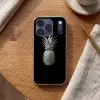 Ananas - Gedetailleerd - Bladeren Telefoonhoesje iPhone 17 Pro klein -sfeer1