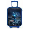 Blauw buitenaards wezentje onder sterrenhemel Kinderkoffer - Blauw klein -zz3dotto