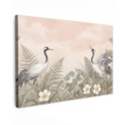 Kraanvogels - Natuur - Roze canvas 2cm klein -z3d