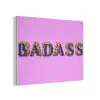 Felroze - Badass - Panterprint - Schaduw PET vilt klein -3d