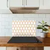 Wit - Patroon - Symmetrisch - Modern keuken achterwand spatscherm klein 900 -sfeer2
