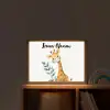 Giraf - Dier - Wilde dieren Light Box met batterij (Wandlamp kind) middel -sfeer1_kind