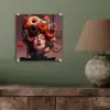Vrouw - Donuts - Kleurrijk plexiglas 5mm klein -sfeer3