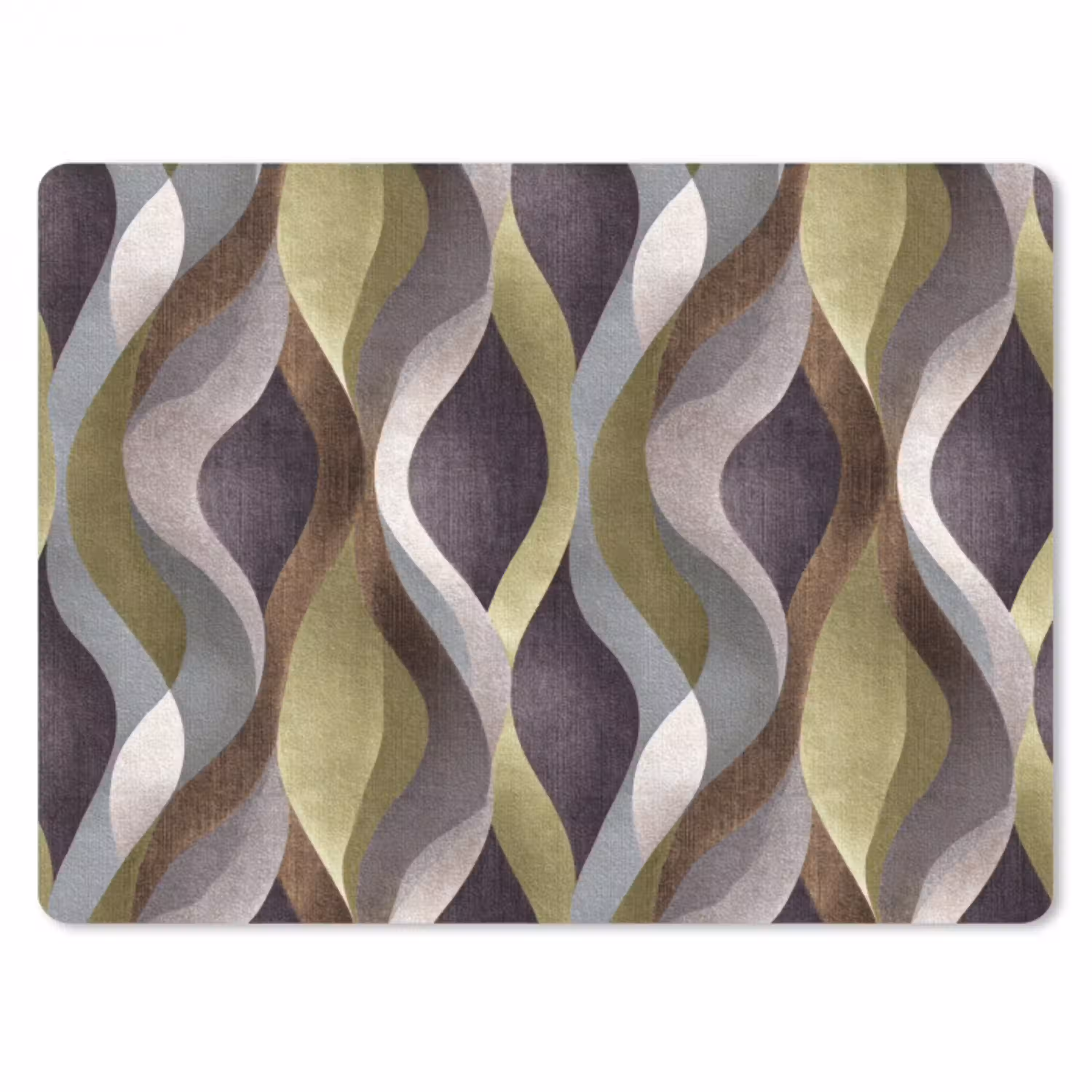 Retro - Banen - Kleurrijk muismat rubber klein 262 -3d