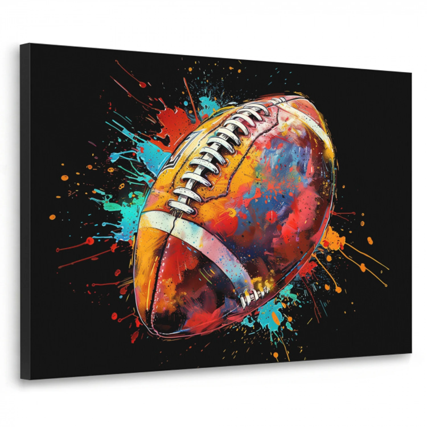 Graffiti - Sport - Rugby - American Football Textielframe - compleet frame klein -3d