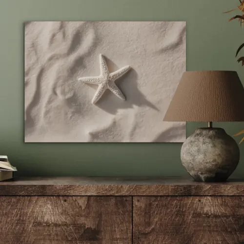 Strand - Zeester - Zand - Beige PET vilt klein -sfeer2