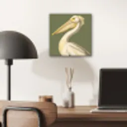 Pelikaan - Wit - Vogel - Klassiek - Natuur aluminium wit klein -sfeer5