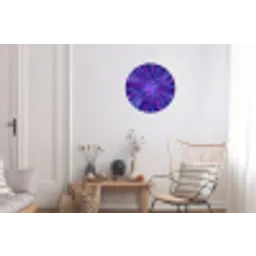 Dynamisch - Ruimte - Kleurrijk Wandcirkel aluminium klein -woonkamer