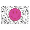Smiley - Roze - Stippen Badmat klein -3d