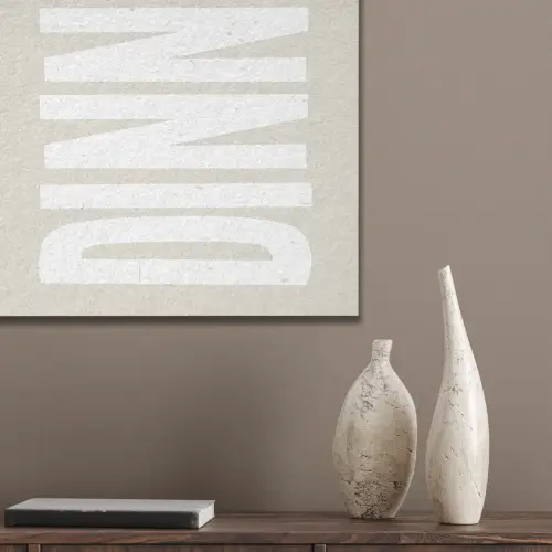 Vintage - Beige - Japandi - Wit PET vilt klein -sfeer6_closeup