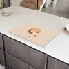 Koekje - Kruimels - beige Inductie beschermer vinyl 3mm klein -sfeer8