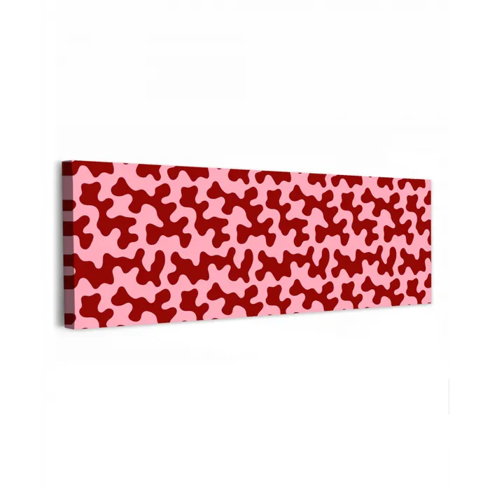 Modern - Abstract - Rood canvas 2cm klein 828 -z3d