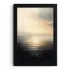 Zon - Horizon - Zee fotolijst zwart zonder passe partout klein -3d