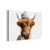 Schotse hooglander - Badjas - Koe - Dieren aluminium wit klein -3d