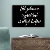 Quotes - Koken - Het geheime ingrediënt is altijd liefde! - Spreuken - Liefde canvas 2cm klein -sfeer4