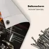 Schedels - Kunst - Donker - Rood Balkonbeschermer Duitsland klein -closeup_NL