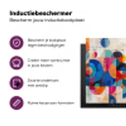 Kunst - Geometrisch - Abstract - Kleurrijk Inductie beschermer vinyl 3mm middel -zzzzzzz-cc-usp