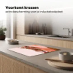 Heuvellandschap - Grafisch - Terracotta Inductie beschermer vinyl 3mm middel -sfeer1