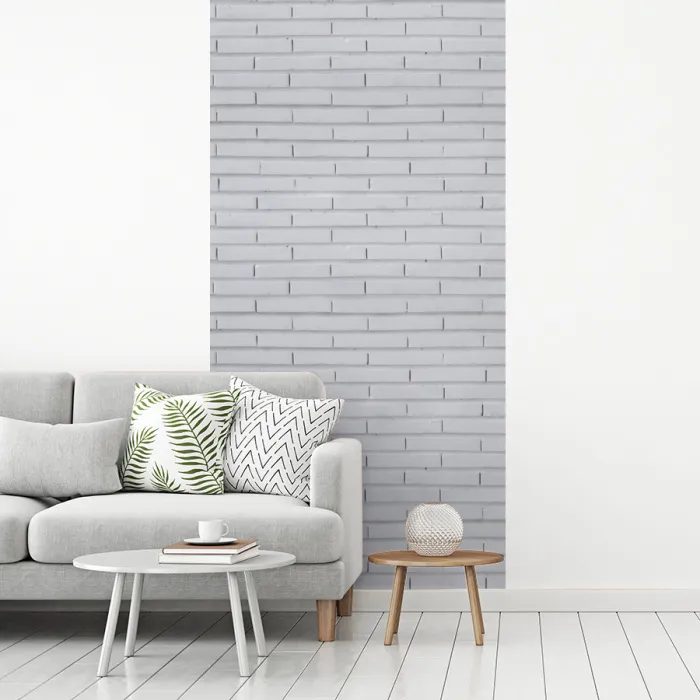 Bakstenen - Geverfd - Wit - Minimalistisch fotobehang vinyl groot 64 -woonkamer