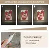 Loveyou - Hart - Rood Light Box met kabel (Wandlamp) klein -USP_dimbaarNL