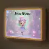 Fee - Paars - Sprookje Light Box met batterij (Wandlamp kind) middel -z3d_website