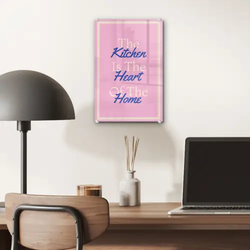 Tekst - Blauw - Keuken - Kader plexiglas 5mm klein -sfeer6