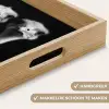 Struisvogels - Halzen - Zwart - Minimalistisch Dienblad Rechthoek middel -USP_HandgreepNL