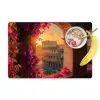 Colosseum - Rome - Roze Bloemen Placemat vinyl groot -zzzproduct_Kitchenyeah-website