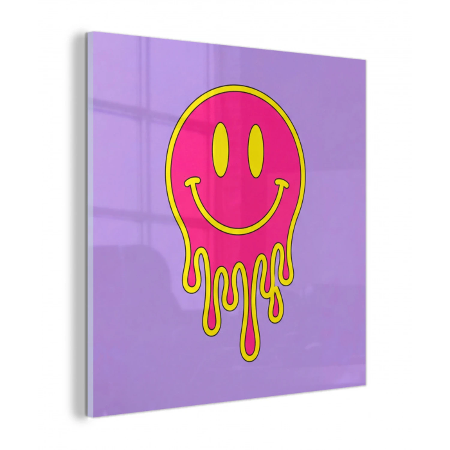 Smiley - Drip - Neon plexiglas 5mm klein -z3d